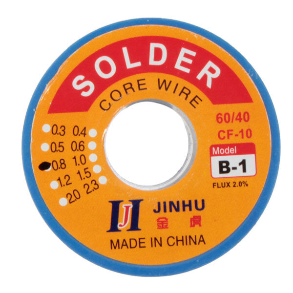 250g 60/40 0.8 mm Tin Lead Soldering Wire Reel Solder Rosin Core