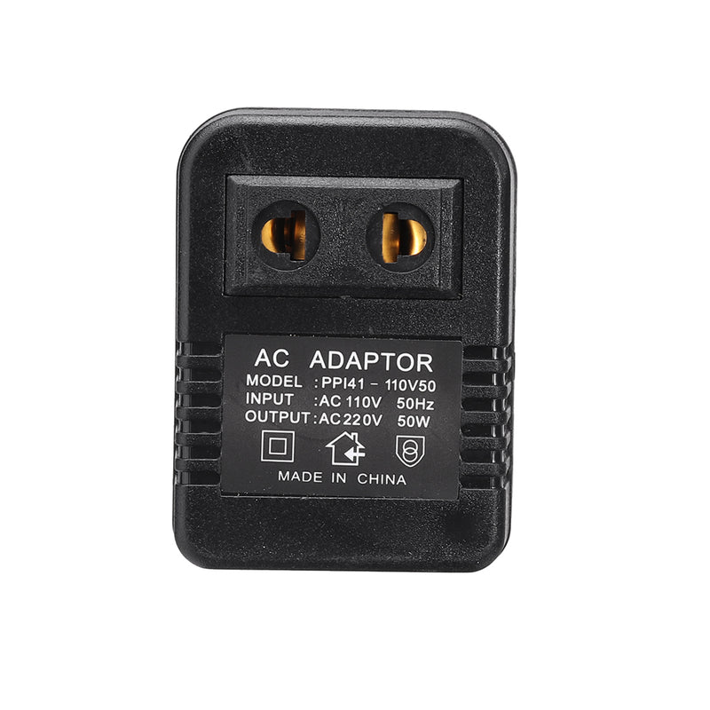 AC 110V to 220V AC Power Voltage Converter 50W Adapter Travel Transformer Step up Regulator Travel Portable