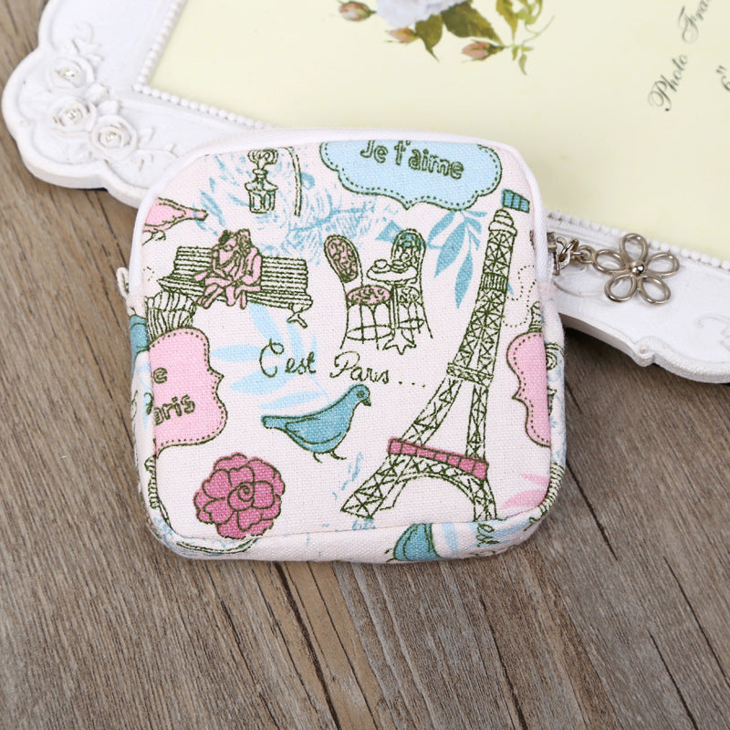 Cute Women Sanitary Napkins Bag Menstrual Pads Carrying Easy Bag