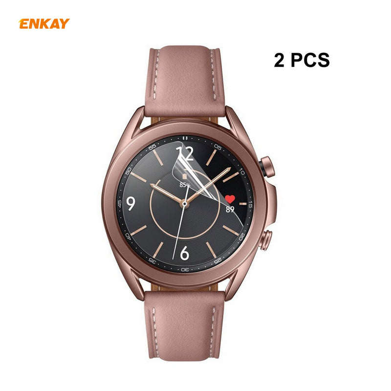 ENKAY 2PCS HD Anti-scratch Screen Protector Watch Film for Samsung Galaxy Watch 3