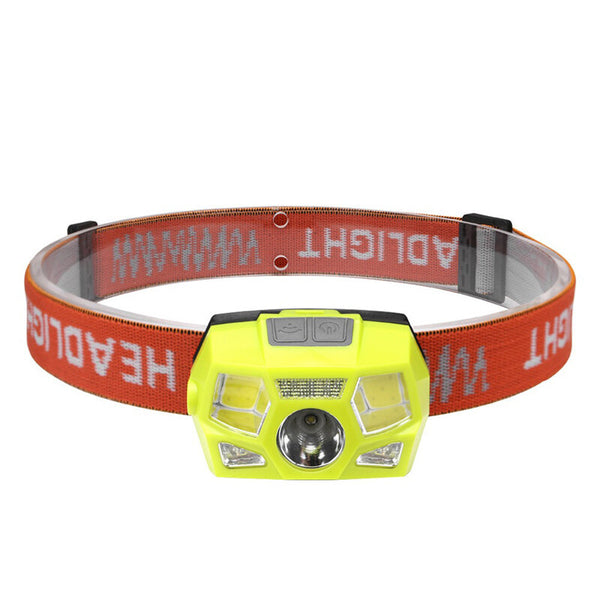 XPE+COB+LED 800LM Induction Sensor Headlamp 5 Modes IP65 Waterproof Flashlight Cycling Climbing Emergency Lantern