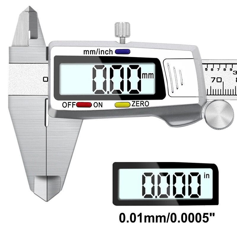 ETOPOO 0-150mm Stainless Steel Digital Vernier Caliper 0.01mm with Depth Measuring Rod