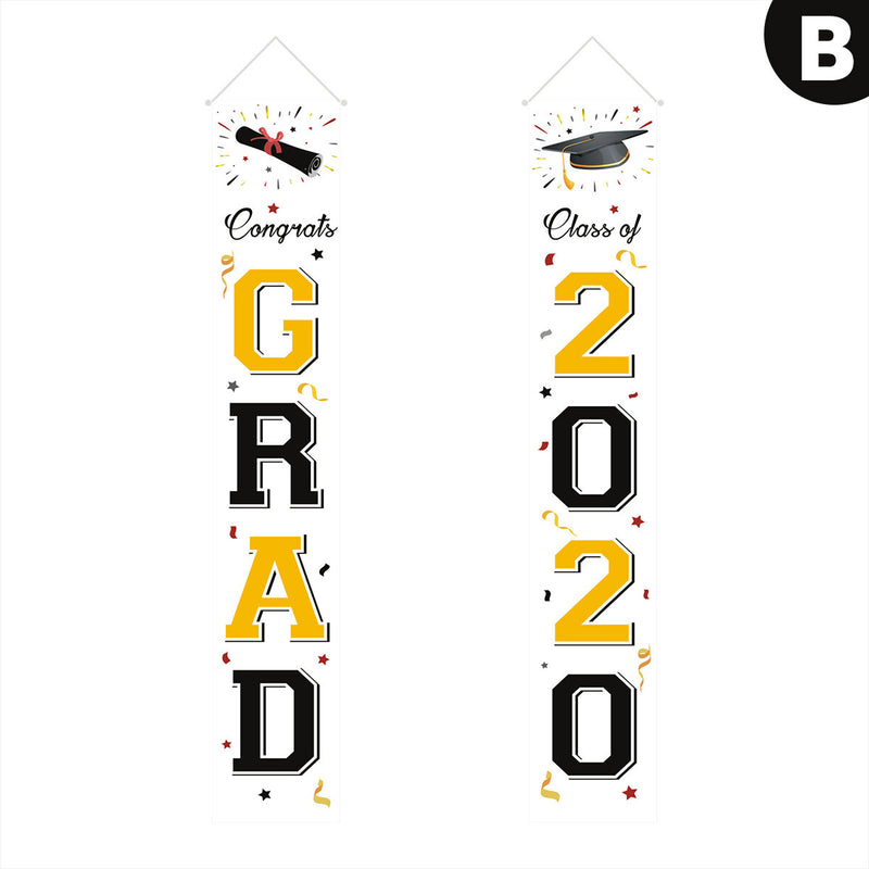 Wterproof Graduation Banner Door Curtain Dormitory Couplet Sticker for Graduatiing Ceremony