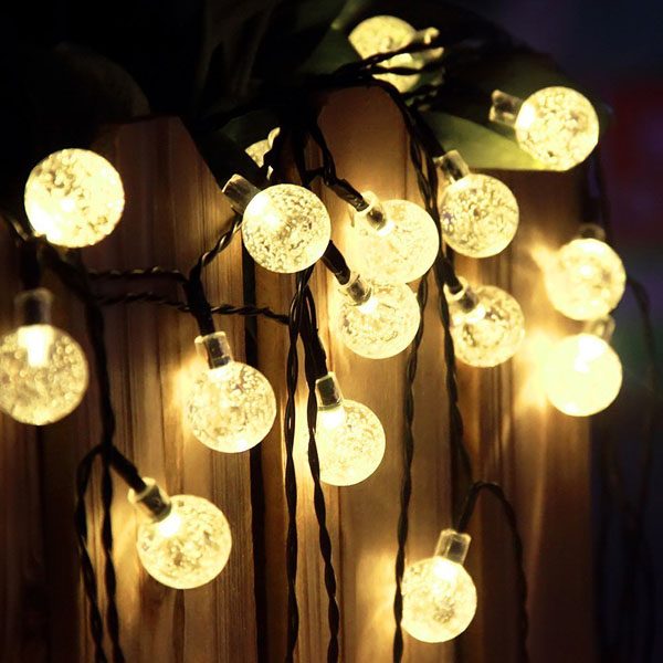 Solar 30 LED Outdoor Waterproof Party String Fairy Light Festival Ambience Lights