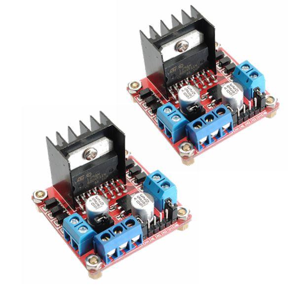 2Pcs Geekcreit L298N Dual H Bridge Stepper Motor Driver Board