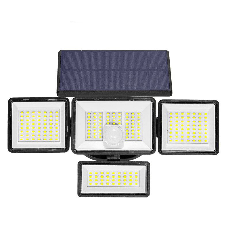 208LED Solar Courtyard Lamp Sensing Street Light Solar Courtyard Portable Four -Sided Lawn Light Camping Light