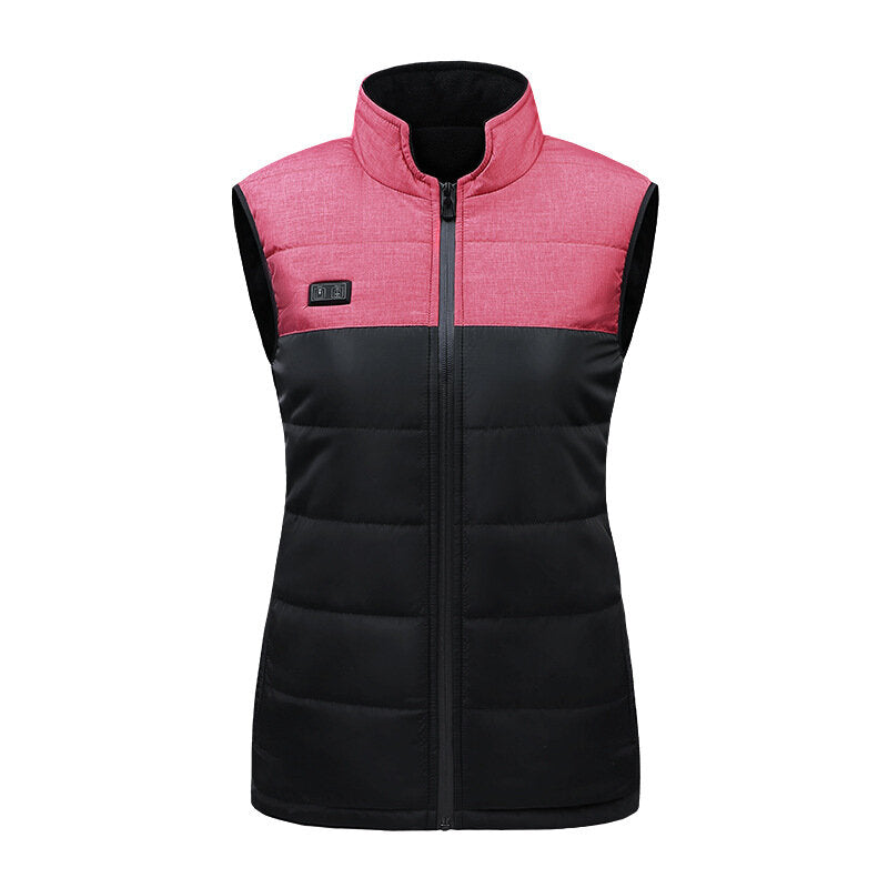 TENGOO HV-21D 21 Zones Heating Vest Rechargeable Smart Thermal Warm Washable Color Matching Jacket Heated Hooded Coat Outdoor Sportswear