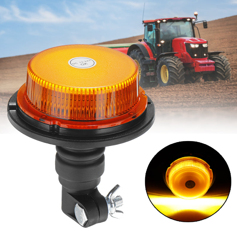 18 LED Emergency Warning Signal Light Warning Flash Strobe Light Beacon Forklift Truck Tractor Boat