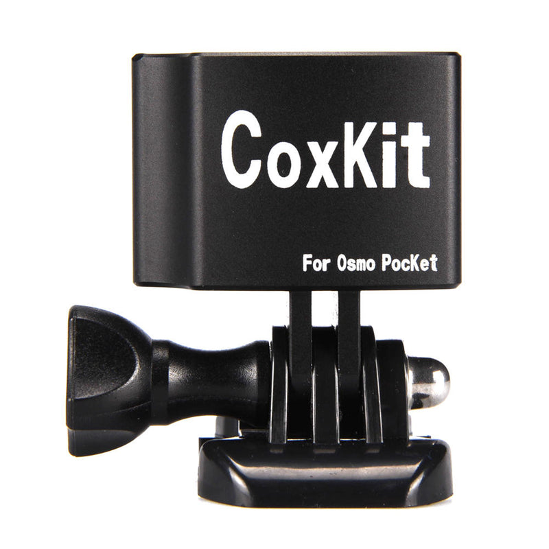 Coxkit Aluminum Alloy Gimbal Expansion Bracket Adapter With Base For GoPrO DJI OSMO Pocket Gimbal