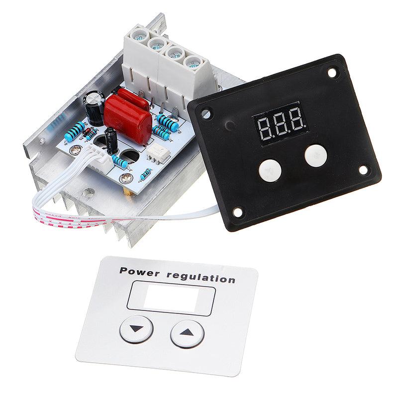 AC 220V 10000W 80A Digital Control SCR Electronic Voltage Regulator Speed Control Dimmer Thermostat