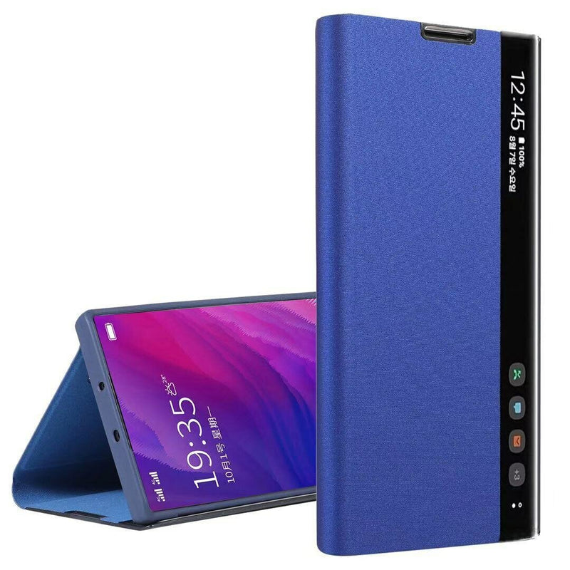 Bakeey Foldable Smart Sleep Window View Stand Flip PU Leather Protective Case for Samsung Galaxy S10 2019