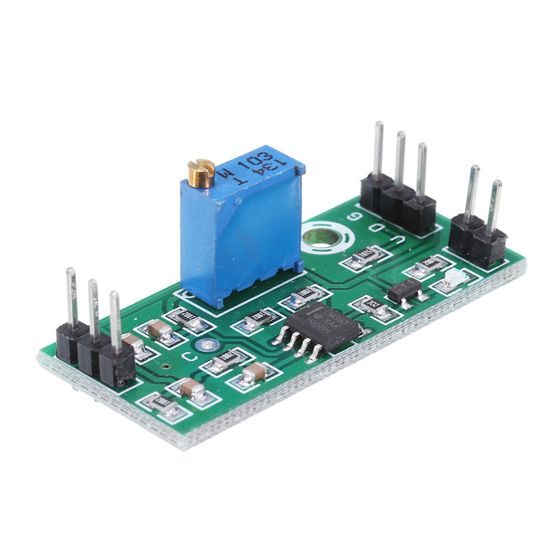 LM393 Voltage Comparator Module Signal Waveform Adjustable High Low Level/Load Drive Dual Channel 4.5-28V High Voltage Module