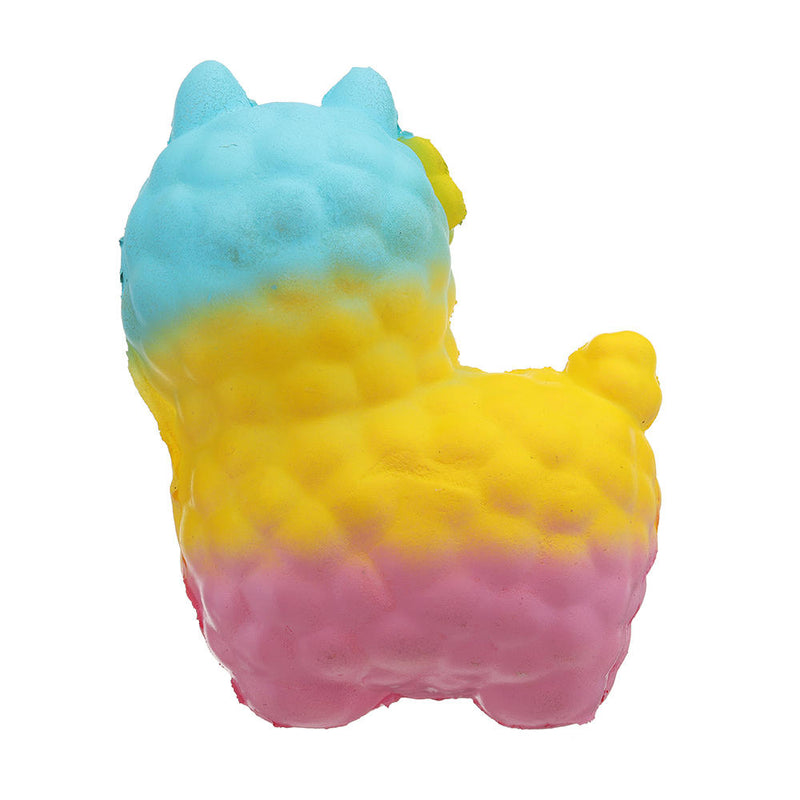 Colorful Alpacas Squishy 18*14CM Slow Rising Collection Gift Soft Toy