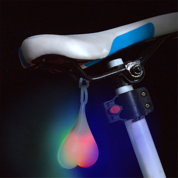 Cycling Balls Tail Silicone Light Creative Bike Waterproof Night Essential LED Red Warning Lights Bicycle Seat Back Egg Lamp