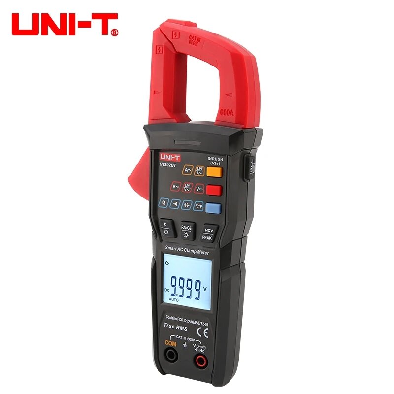 UNI-T New Digital Clamp Meter UT202BT Bluetooth Connection 600A AC/DC