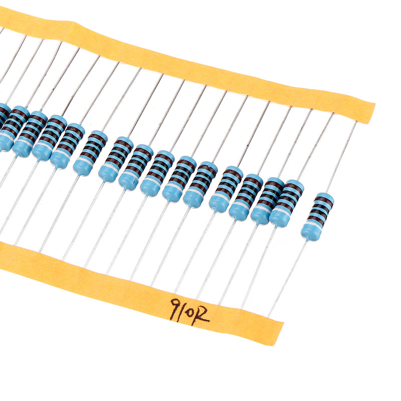 50pcs 1W 910R Metal Film Resistor 1% 910 ohm Resistance