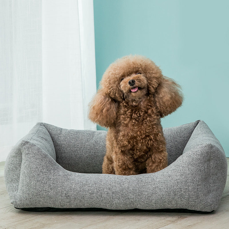 Jordan&Judy JJ-PE0024 Pet Mat Dog Bed Washable Cotton Linen Material for Small Medium Dogs Teddy From