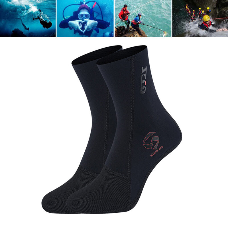 ZCCO 3mm Diving Socks Super Elastic Comfortable Swimming Warmth Increased Anti Slip Wear Resistant Beach Wading Socks