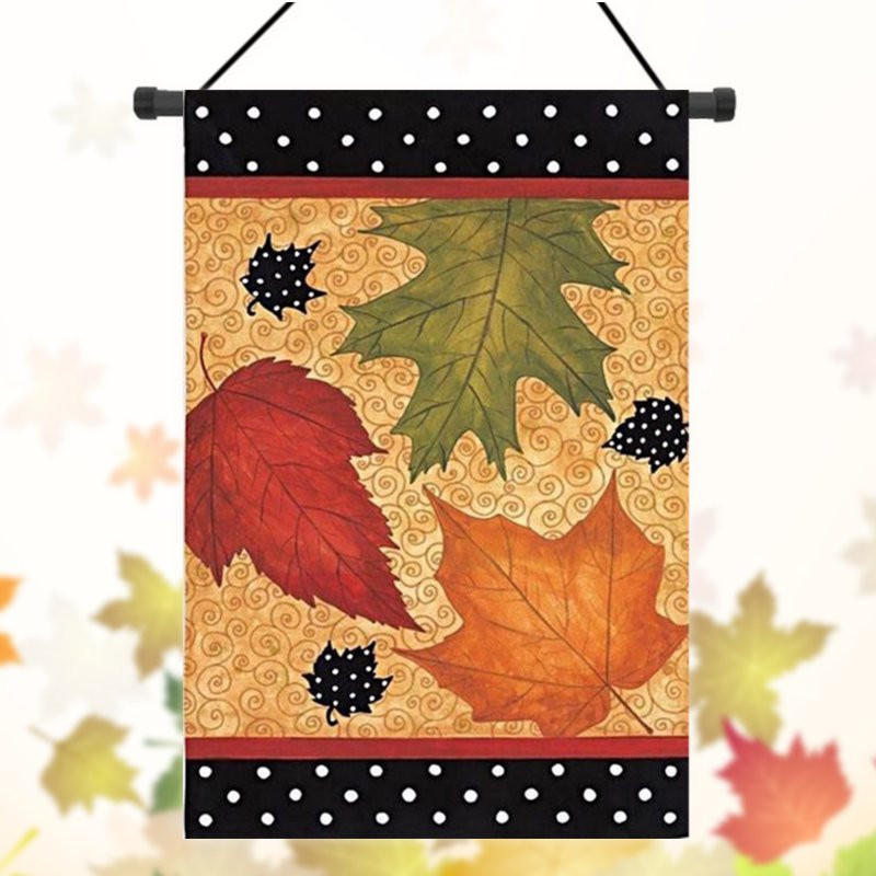 28"x40" 12.5"x18" Falling Leaves Autumn Welcome Garden Flag Yard Banner Decorations