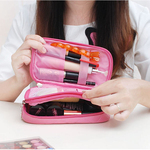 Honana HN-B56 Portable 2 Layers Travel Storage Bag Colorful Cosmetic Makeup Organizer Toiletry