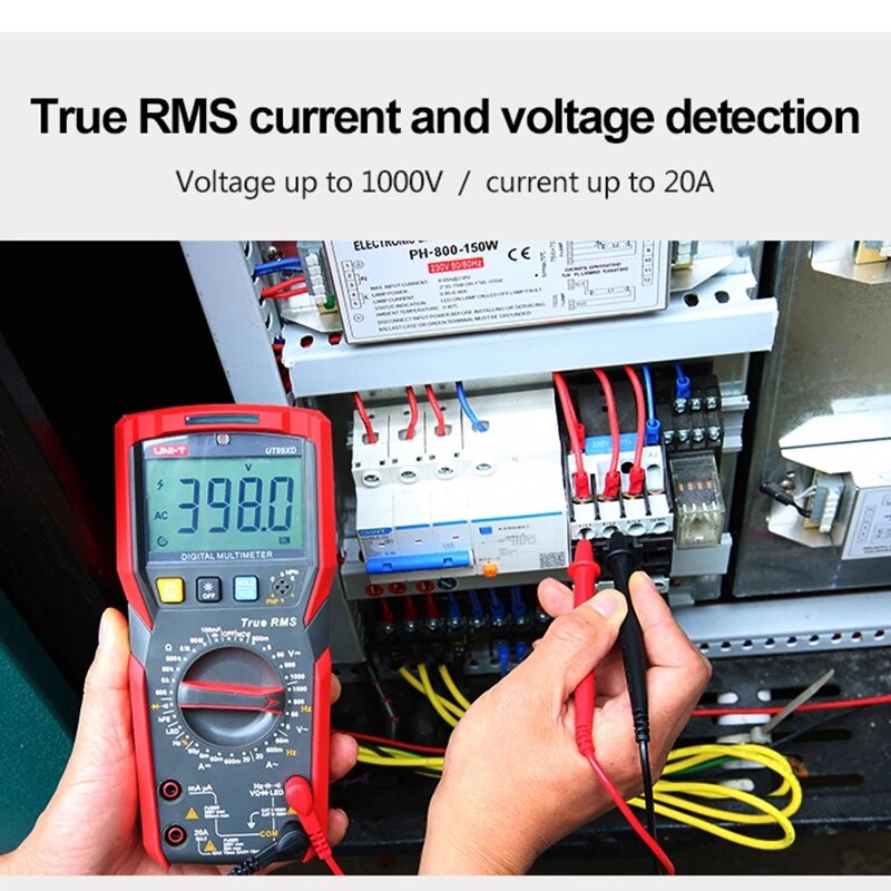 UNI-T UT89X UT89XD Professional Digital Multimeter True RMS NCV 20A Current AC DC Voltmeter Capacitance Resistance Tester