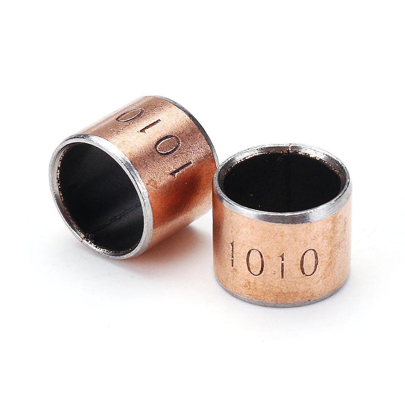 Machifit 10pcs 10x12x10mm Ball Bearing Bushes made of Copper Alloy - Bushing Bushing