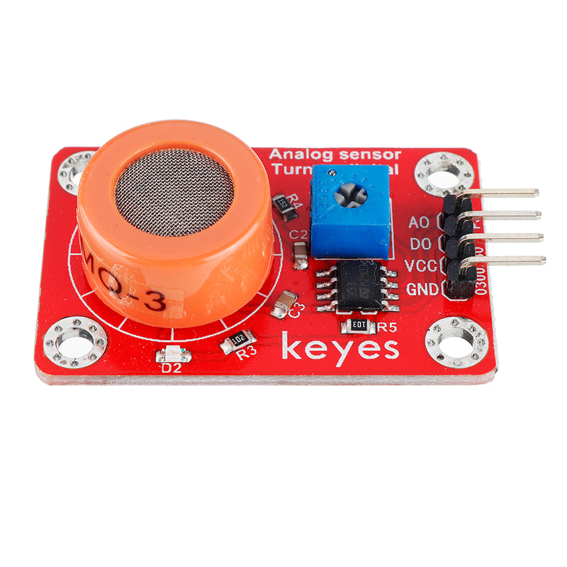 Keyes Brick MQ-3 Alcohol Sensor Module with Pin Header Digital Signal and Analog Signal