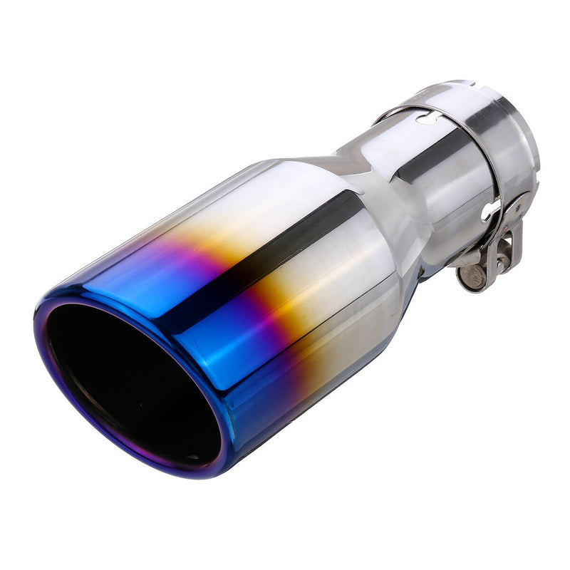 54mm-76mm Car Rear Exhaust Pipe Tail Muffler Tip Round Stainless Steel Universal