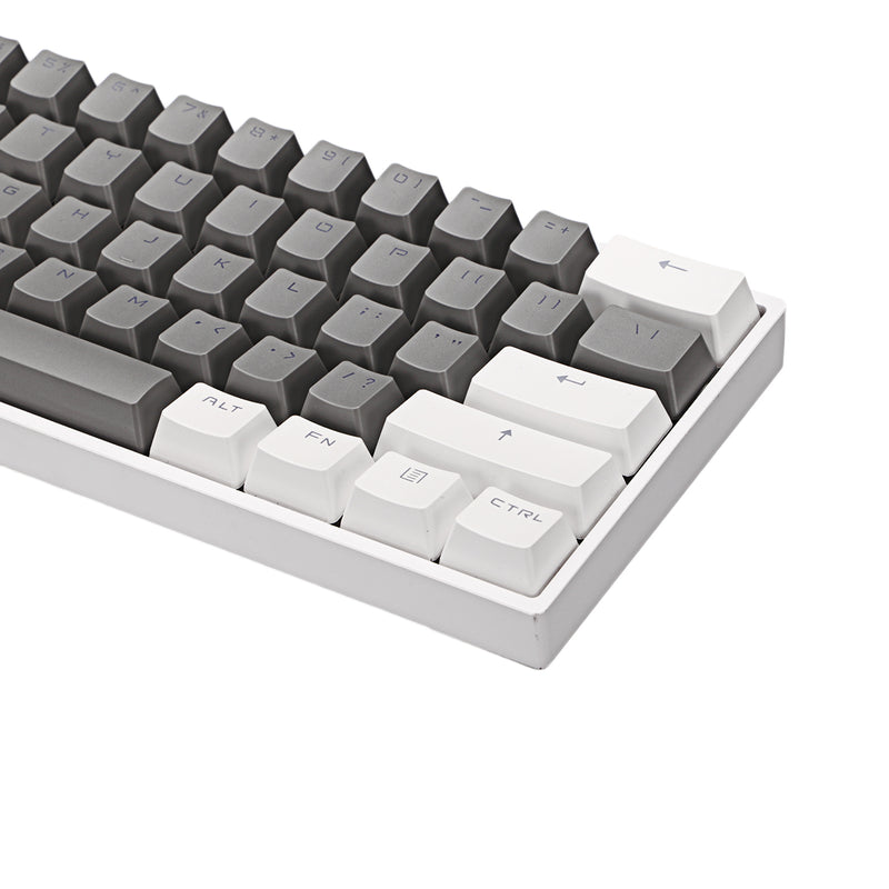 104 Keys Translucent Keycap Set PBT Matte Texture Color Matching Keycaps for Mechanical Keyboards