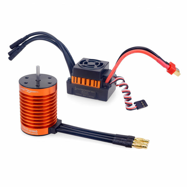 SURPASS HOBBY F540 Waterproof Brushless Motor +60A ESC T plug for 1/12 RC Cars Parts