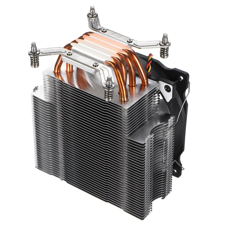 LanShuo 120mm 4 Heat Pipe CPU Cooler 3Pin Cooling Fan For X79 X99 X299 2011 Socket