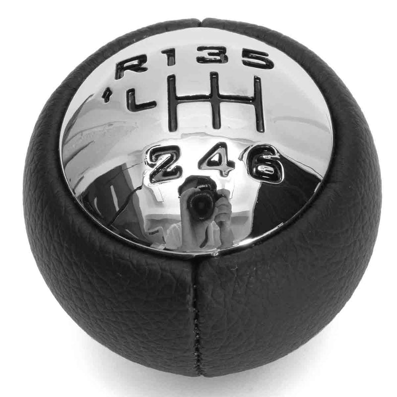 Car 6 Speed Black Gear Stick Shift Knob Fit For Peugeot