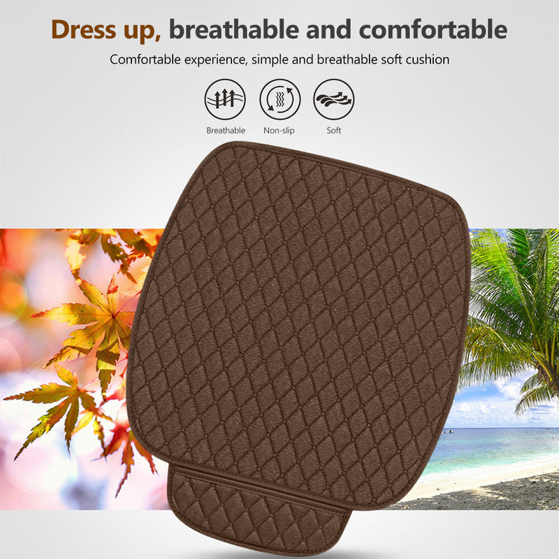 Car Seat Cushion Driver Seat Cushion With Comfort Memory Foam Non-Slip Rubber Vehicles Office Chair Home Car Pad Seat Cover