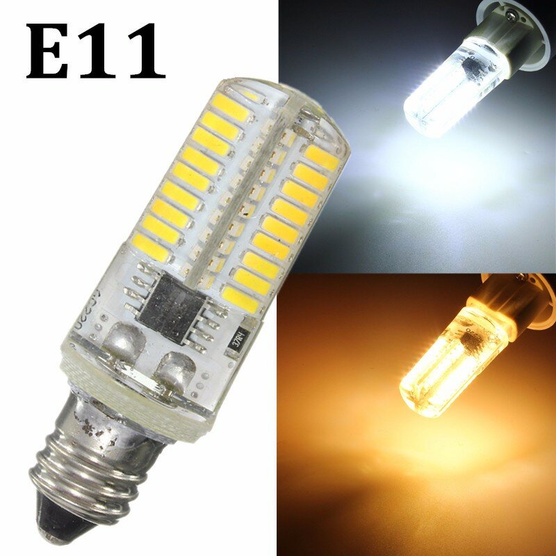 G4 G8 G9 E11 E12 E17 BA15D 3W Dimmable LED Light Bulb 4014SMD Silicone Lamp AC110V