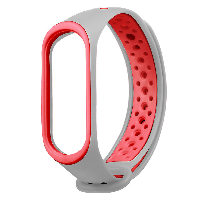 Bakeey Double Color Silicone Watch Strap for Xiaomi mi band 5 Smart Watch Non-original