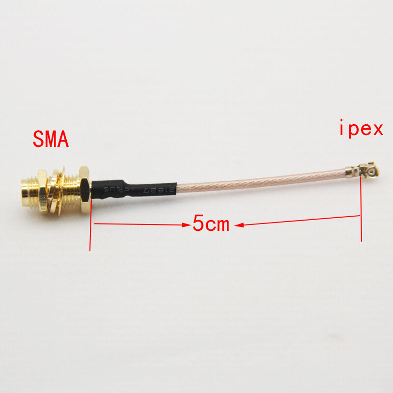 6 PCS Mini IPEX UFL. IPX to SMA Adapter Cable Antenna Extension Wire 20*20 for Micro VTX RX FPV System