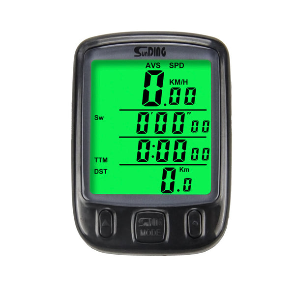 563B Bike Computer Life Waterproof 0.15kg Lightweight Easy Installation luminous Bicycle Speedometer