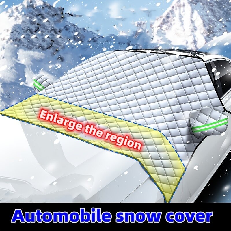 Car Protection Half Cover Thick  Snowproof Windshield Sun Shade Car Windshield Hood Protection Cover Anti-Frost Sunshade Protector