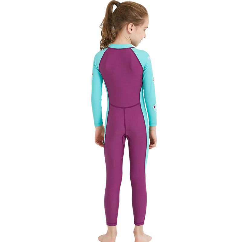 UPF50+ UV-Proof Children Full Body Wetsuits Kids Swimwears Diving Suits For Boys Girls Surfing Water Sports