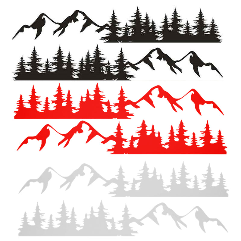 200x34cm Sticker Graphics Decal Snowy Mountain Range For Camper Van Motorhome Car Caravan Boat