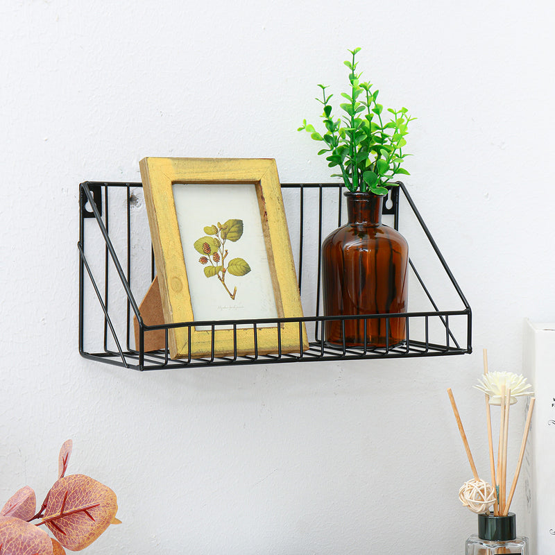 Bakeey Nordic Minimalist Wrought Iron Grid Wall Shelf Storage Shelf