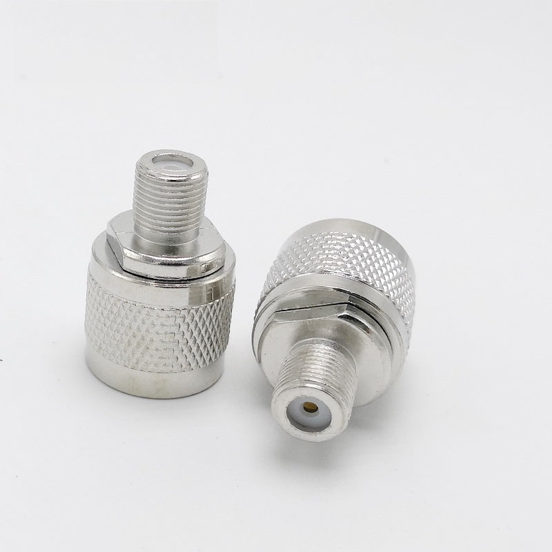 N-Type to F Connector N Male Plug to F Female Jack RF Coaxial Adapter Connector for Satellite Receiver Signal Amplifier