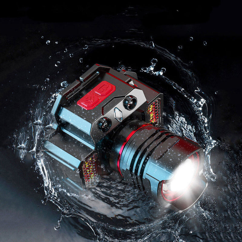 Portable Sensor Headlamp USB Rechargeable Zoom Fishing Torch Outdoor Super Bright Waterproof Headlamp Camping Lamp