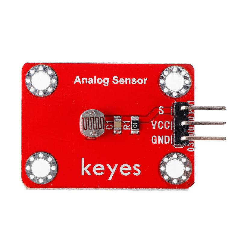 Keyes Brick Light Sensitive Resistance Sensor (pad hole) with Pin Header Analog Signal