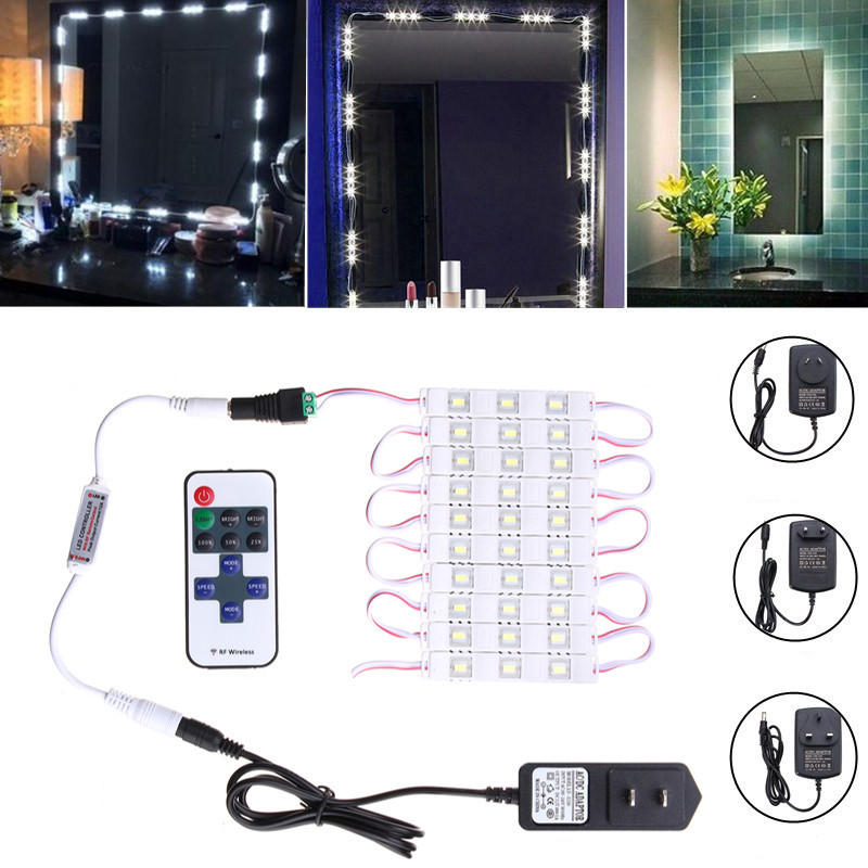 Waterproof 1.5M SMD5630 LED White Cosmetic Mirror Module Strip Light+ Remote Control