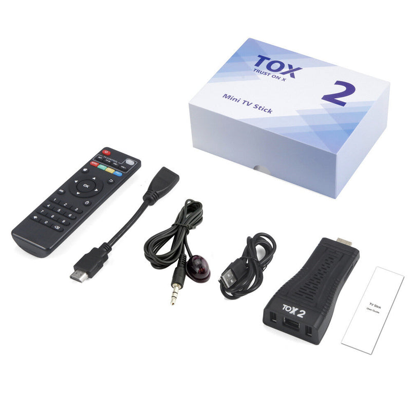 TOX2 Allwinner H313 Quad Core TV Stick Smart TV Box Android 10 2GB RAM 16GB ROM 2.4G 5G Dual Wifi 100M Bluetooth 5.0 4K Smart Media Player TV Dongle