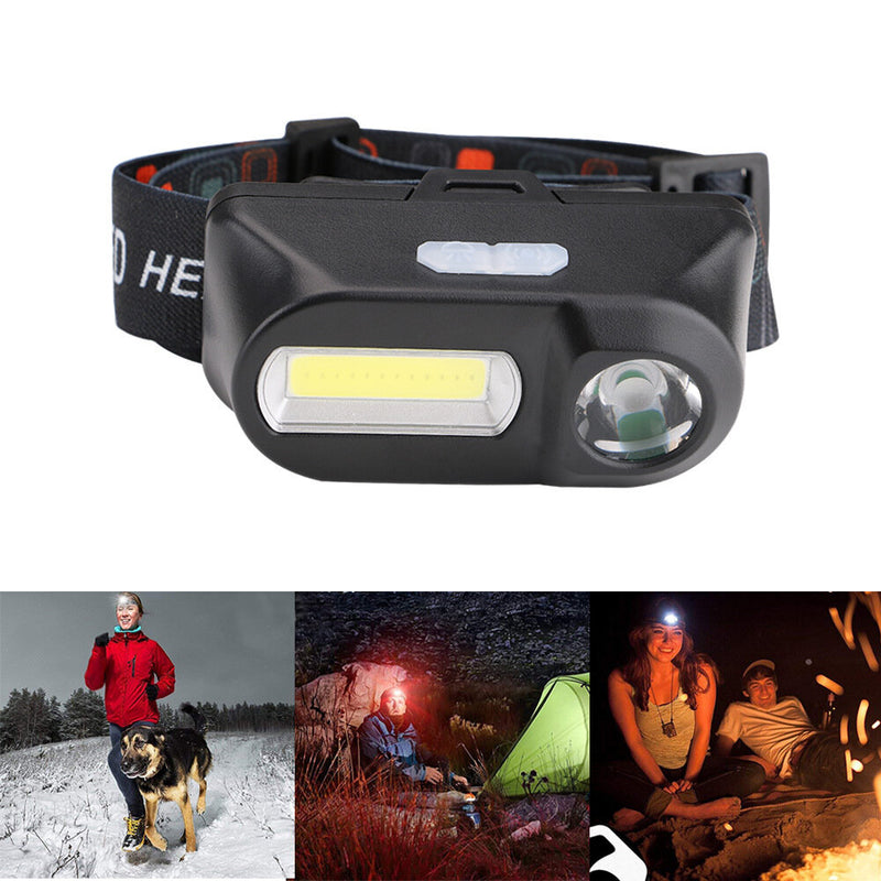 BIKIGHT 700LM XPE+COB LED HeadLamp USB Interface Waterproof Outdoor Camping Hiking Cycling Fishing Light