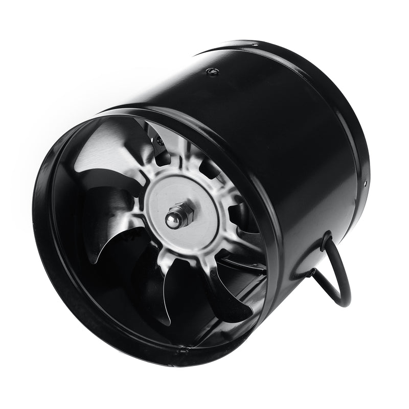 6'' Metal Inline Duct Booster Air Cooling Vent Blower with 7 Blades - Exhaust