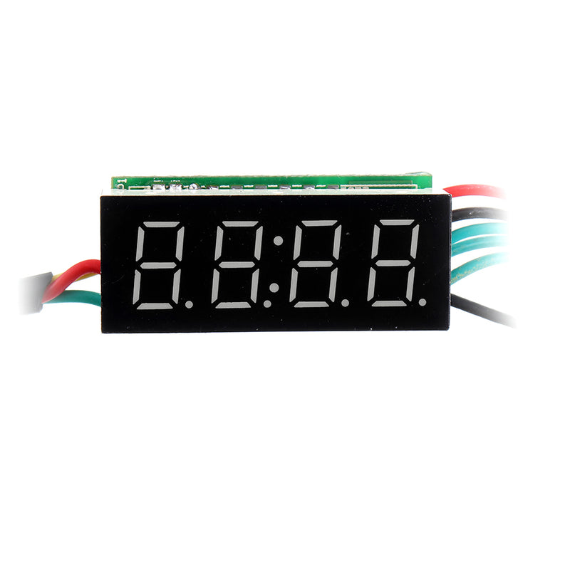 0.36 Inch 3-in-1 Time + Temperature + Voltage Display DC7-30V Voltmeter Electronic Watch Clock Digital Tube