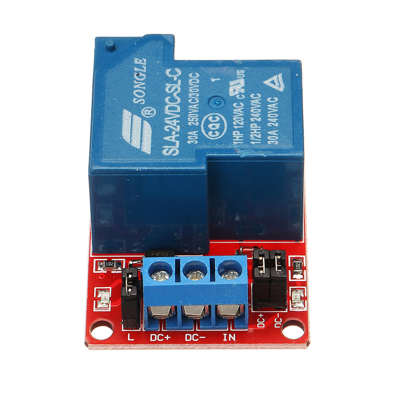 BESTEP 1 Channel 24V Relay Module 30A With Optocoupler Isolation Support High And Low Level Trigger